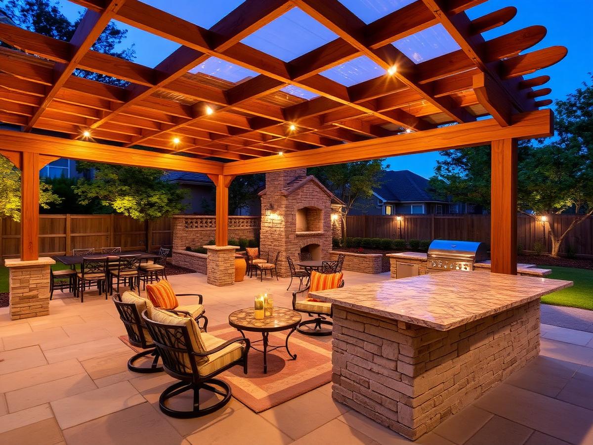 Outdoor living pergola